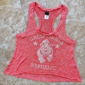 Neon Pink Cali Muscle Tank